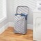 mDesign Large Polyester Rolling Laundry Hamper with Wheels, Lid, Handles